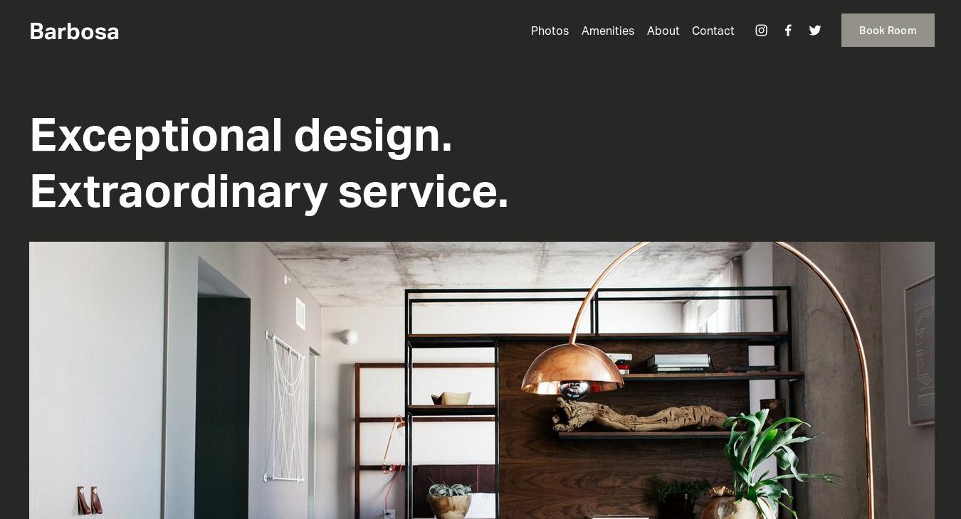 Barbosa Squarespace Template