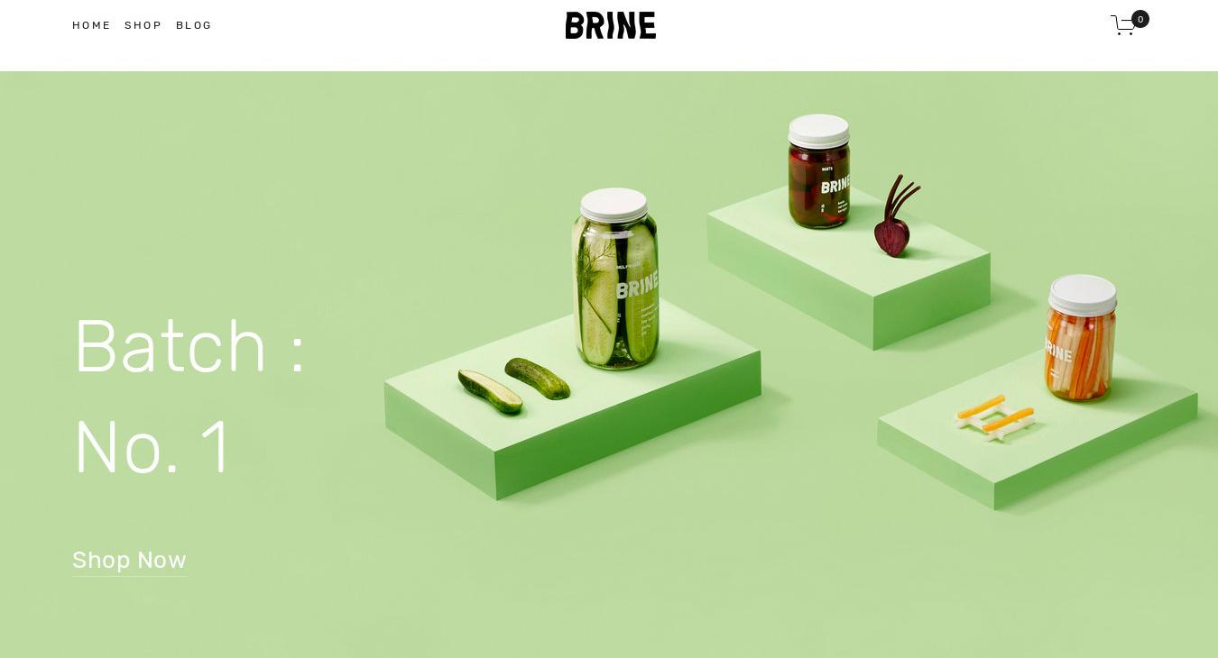 Brine Squarespace Template 